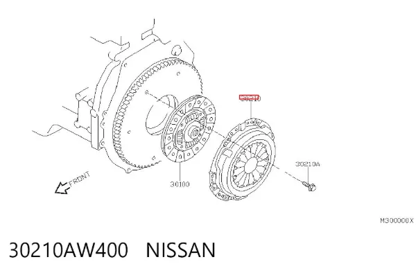 Корзина зчеплення 30210AW400 Nissan/Infiniti