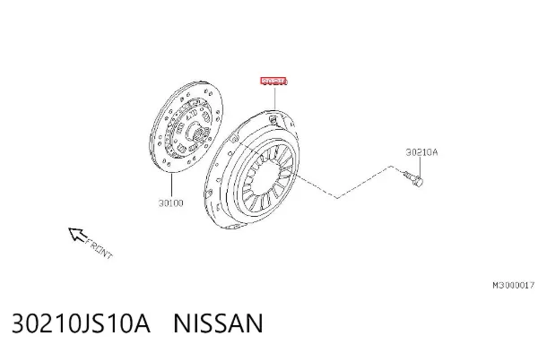 Корзина зчеплення 30210JS10A Nissan/Infiniti