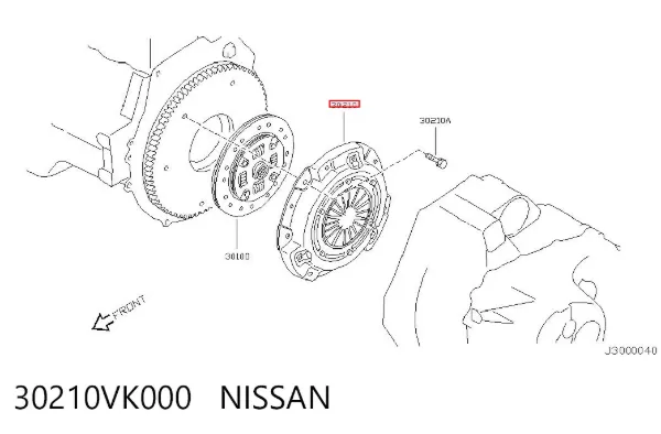Корзина зчеплення 30210VK000 Nissan/Infiniti