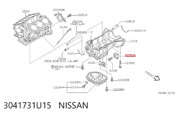  3041731U15 Nissan/Infiniti