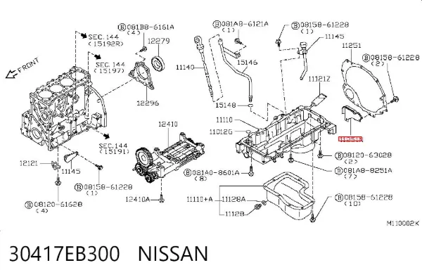  30417EB300 Nissan/Infiniti