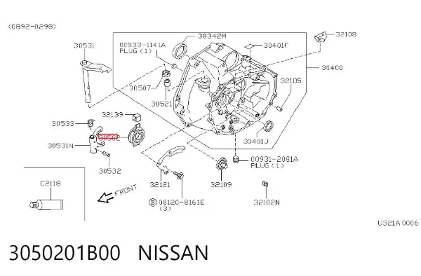 Вижимний підшипник 3050201B00 Nissan/Infiniti