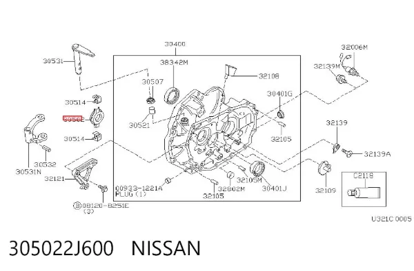 Вижимний підшипник 305022J600 Nissan/Infiniti