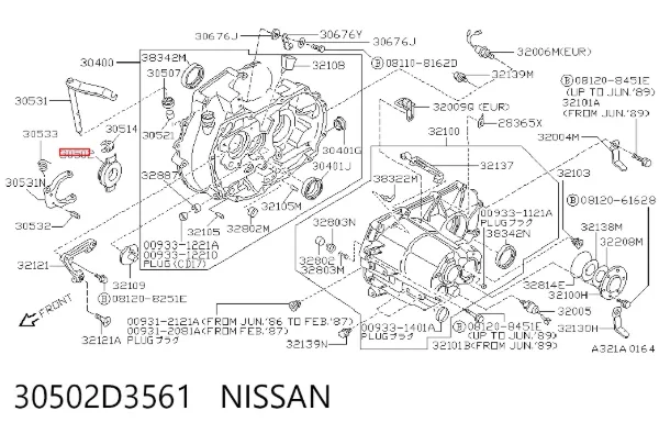 Вижимний підшипник 30502D3561 Nissan/Infiniti