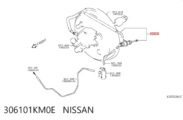 Головний циліндр зчеплення 306101KM0E Nissan/Infiniti