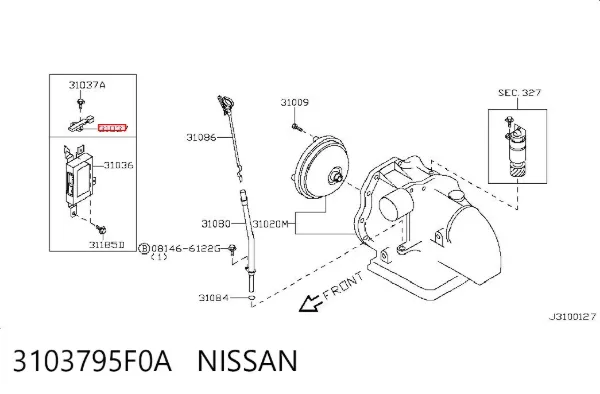 Резистор блоку керування АКПП 3103795F0A Nissan/Infiniti