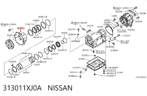  313011XJ0A Nissan/Infiniti