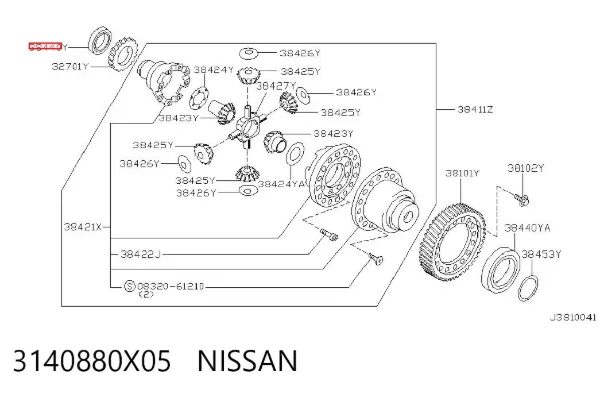  3140880X05 Nissan/Infiniti