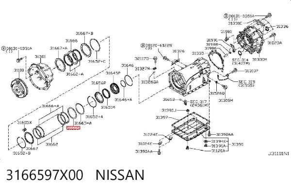  3166597X00 Nissan/Infiniti