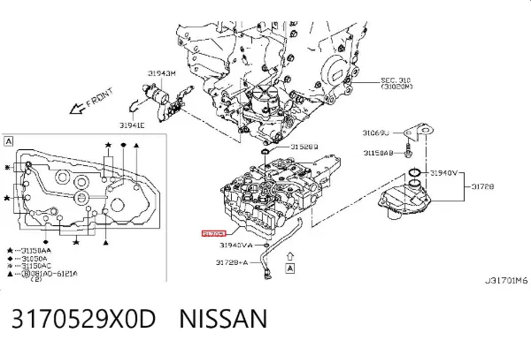  3170529X0D Nissan/Infiniti