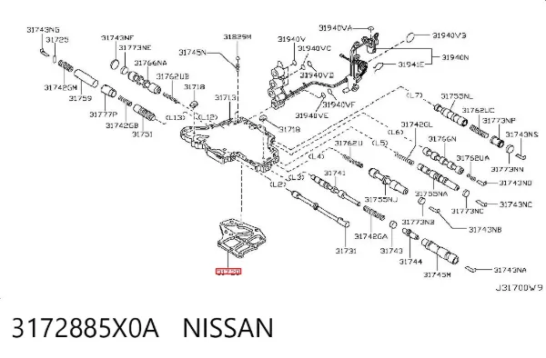 Фільтр АКПП 3172885X0A Nissan/Infiniti