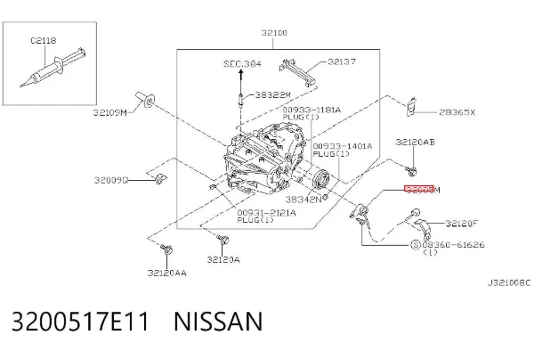 Датчик заднього ходу Nissan Prairie M11