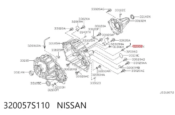 Датчик роздаткової коробки вмикання повного приводу 320057S110 Nissan/Infiniti