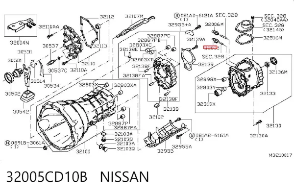 Датчик заднього ходу 32005CD10B Nissan/Infiniti