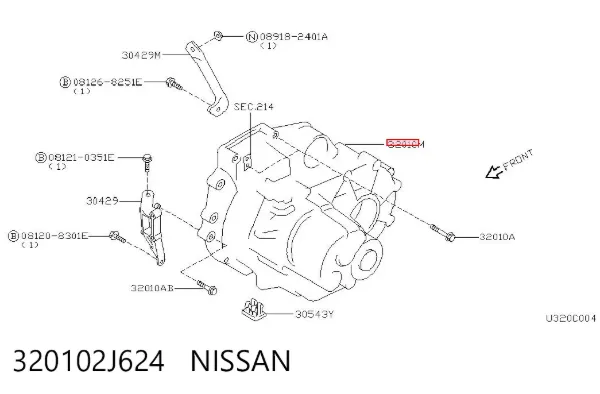 Коробка передач 320102J624 Nissan/Infiniti