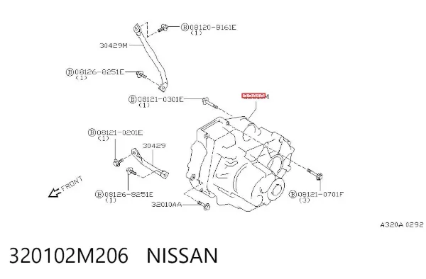 Коробка передач 320102M206 Nissan/Infiniti