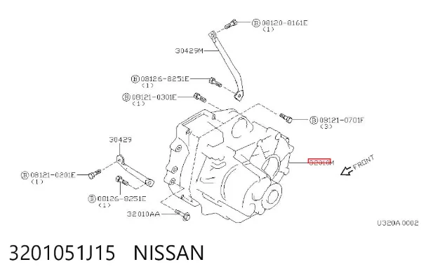 Коробка передач 3201051J15 Nissan/Infiniti