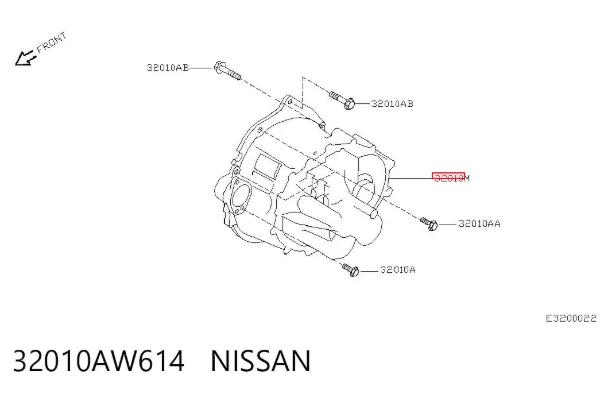 Коробка передач 32010AW614 Nissan/Infiniti