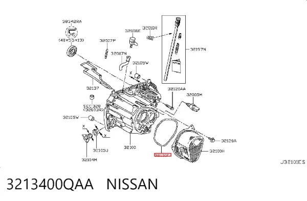 Прокладка кришки коробки передач 3213400QAA Nissan/Infiniti