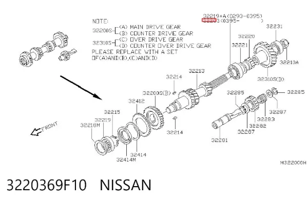  3220369F10 Nissan/Infiniti