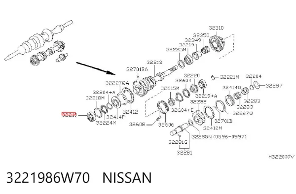 Підшипник КПП Nissan Serena C23