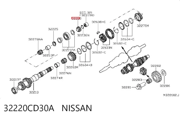 32220CD30A Nissan/Infiniti