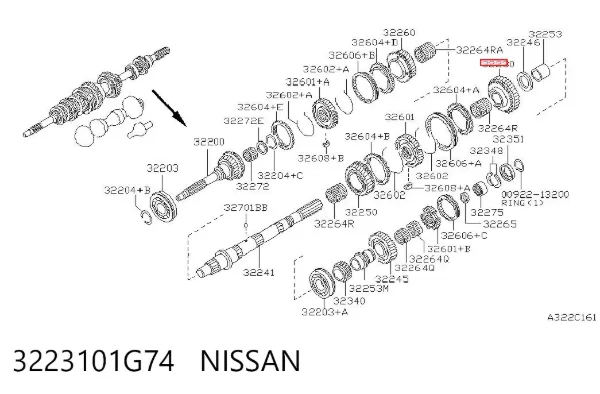  3223101G74 Nissan/Infiniti