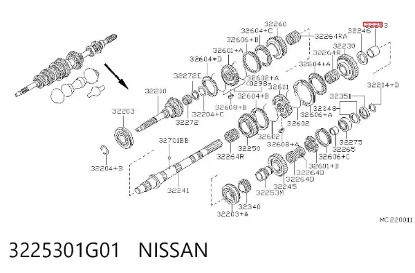  3225301G01 Nissan/Infiniti