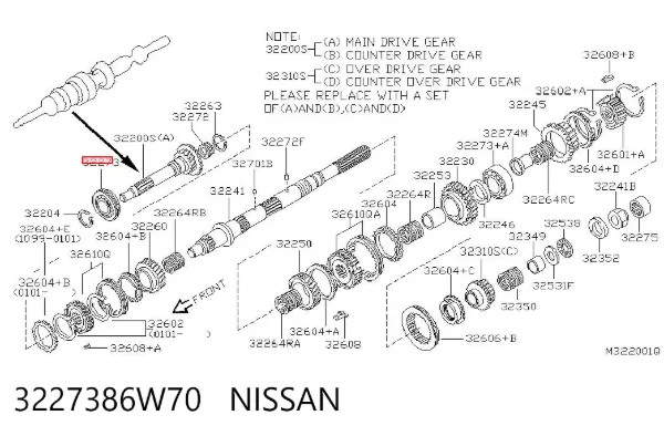  3227386W70 Nissan/Infiniti