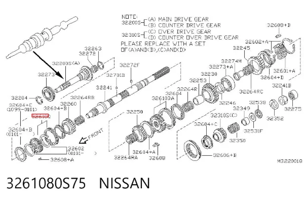  3261080S75 Nissan/Infiniti