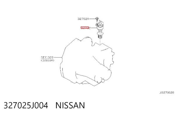 Датчик швидкості 327025J004 Nissan/Infiniti