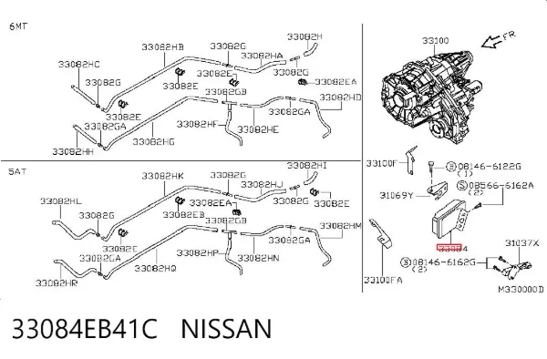 Модуль керування роздавальної коробкою 33084EB41C Nissan/Infiniti