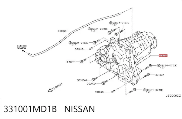 Роздатка 331001MD1B Nissan/Infiniti