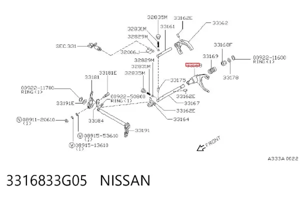  3316833G05 Nissan/Infiniti