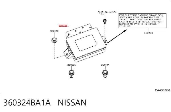 Антена/кільце имобілайзера 360324BA1A Nissan/Infiniti