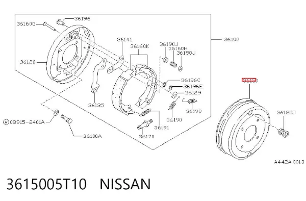  3615005T10 Nissan/Infiniti