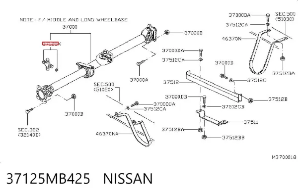  37125MB425 Nissan/Infiniti