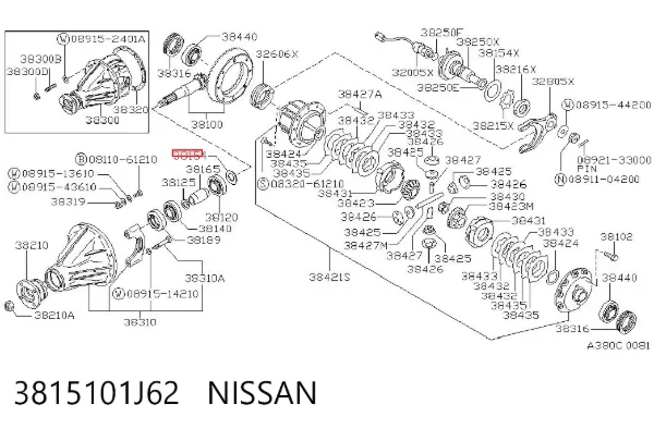  3815101J62 Nissan/Infiniti