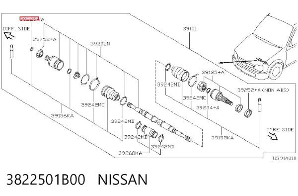  3822501B00 Nissan/Infiniti