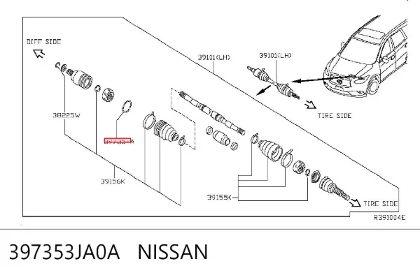  397353JA0A Nissan/Infiniti