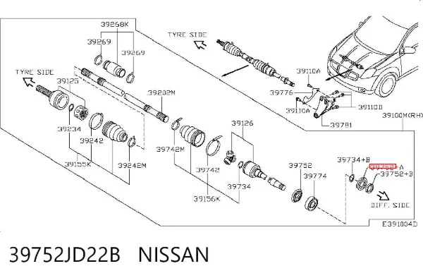  39752JD22B Nissan/Infiniti