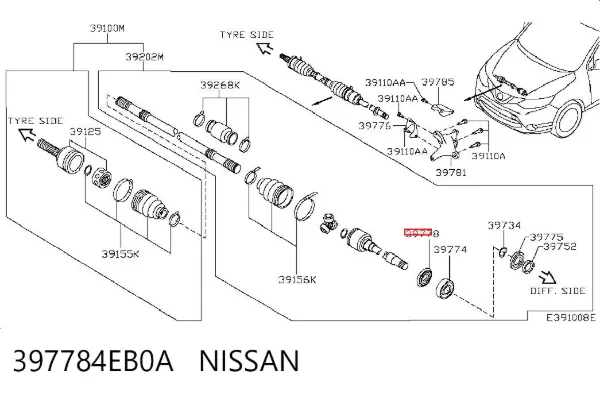  397784EB0A Nissan/Infiniti