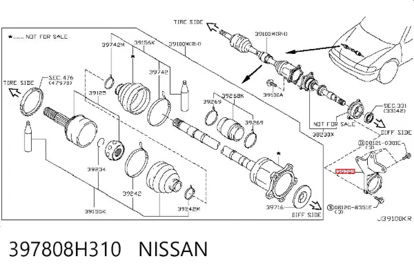  397808H310 Nissan/Infiniti