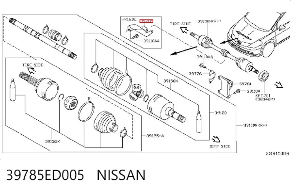  39785ED005 Nissan/Infiniti