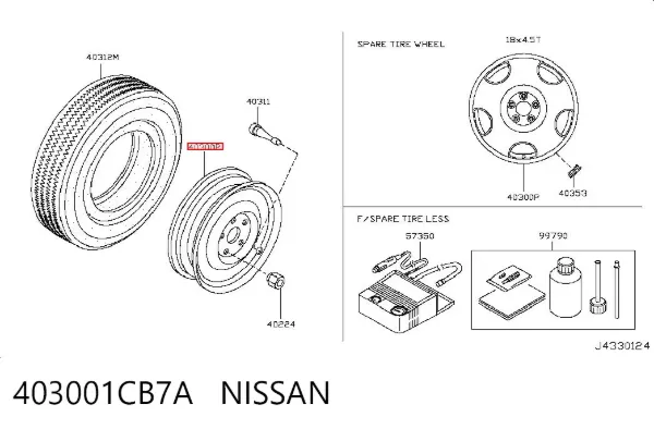  403001CB7A Nissan/Infiniti