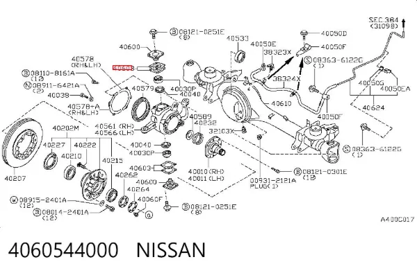  4060544000 Nissan/Infiniti