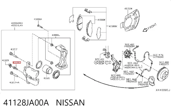  41128JA00A Nissan/Infiniti