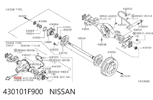  430101F900 Nissan/Infiniti