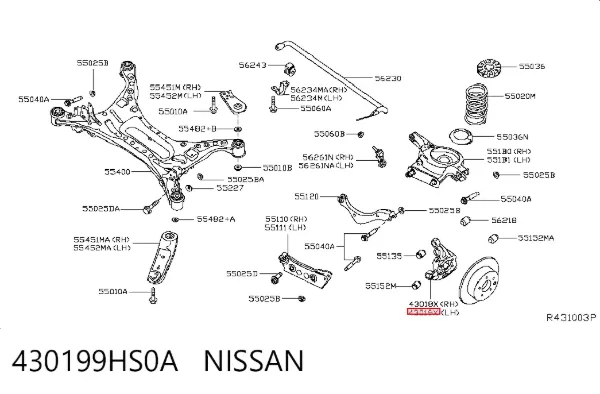  430199HS0A Nissan/Infiniti
