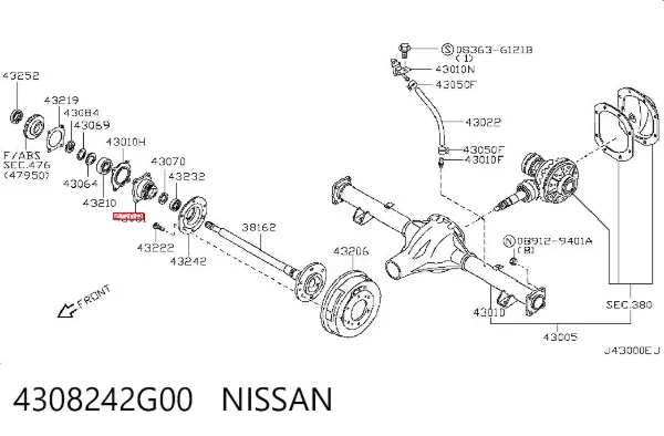  4308242G00 Nissan/Infiniti